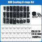 O Ring NBR Seal Washer Plumbing Gasket Thickness 1/1.5/2.0/2.4/3.1/4.0 Nitrile Butadiene Rubber Spacer Oil Resistance Oring Kit