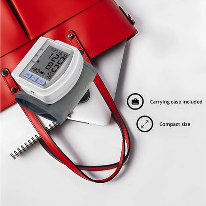 Digital Tensiometro Health Medical BP Sphygmomanometer Wrist Cuff Digital Blood Pressure Monitor Heart Beat Rate Pulse Meter
