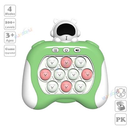 Electronic Pop Light Up Game Handle Toys for Children Adults Fidget Anti Stress Relief Toys Chases Light Game Console Xmas Gifts