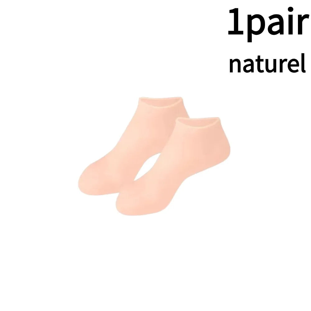 1-5pairs Moisturizing Foot Socks,Silicone Socks for Dry Cracked Feet Women's Foot Socks Cracked Dead Skin Remove Protector