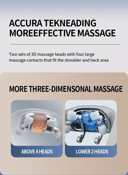 Haier Cervical Neck Massager Muscle Shoulder Back 3 Gears 6D Mechanical Hand Electric Massage Machine Shawl Relaxing Device Tool