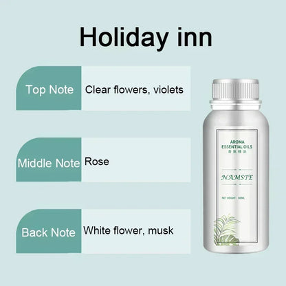 500ML Air Freshener Essential Oil Diffuser Refill Air Purifier for Hotels Electric Aromatic Oasis Humidifier Car Smoke Generator