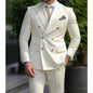 Smart Casual Wedding Men's Suits Slim Fit Tuxedo Blazer Set 2 Piece Formal Business Suit for Groom with Blazer And Pants