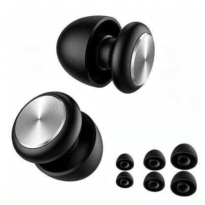XYM Silicone Soundproof  Anti Noise Bullet Type Earplugs Portable Sports, Sleep  Noise Reduction Silicone Earplugs Reusable
