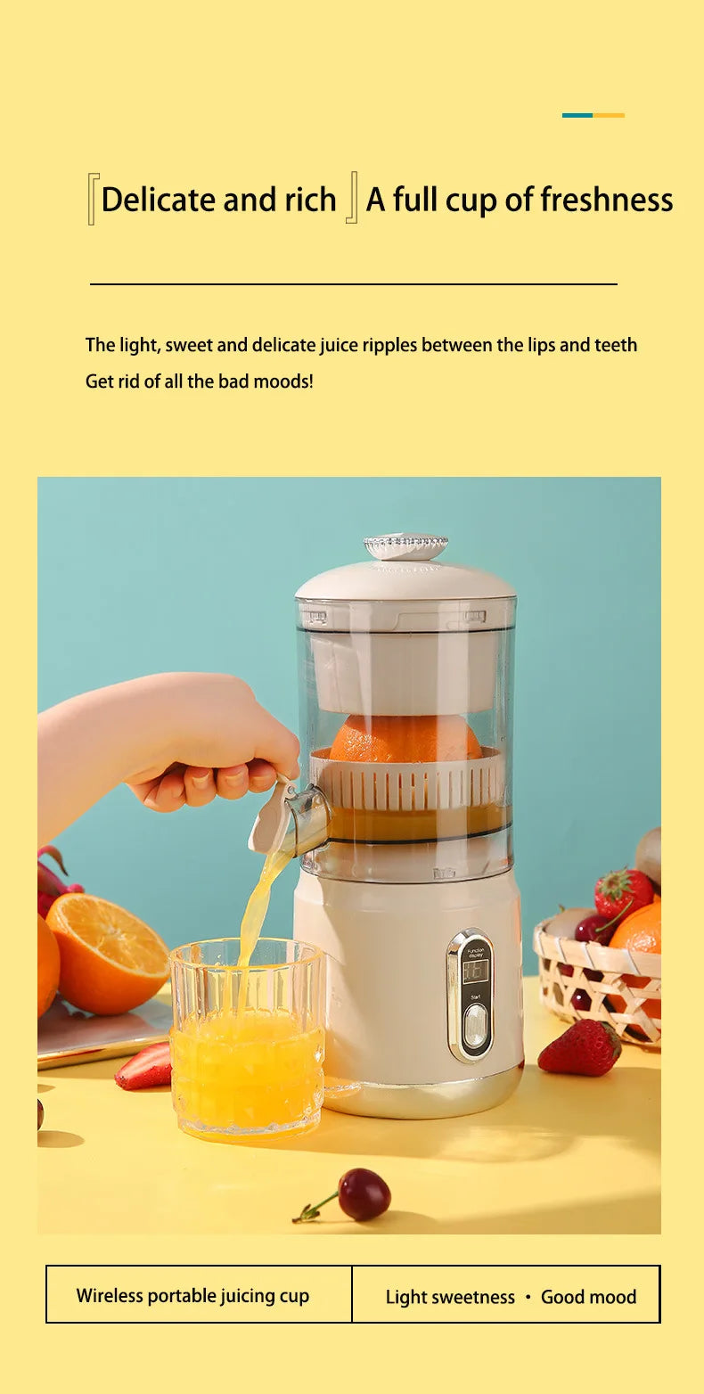Portable Multifunctional Electric Orange Juice Maker Slag Juice Separation Small Home Appliance New Juicer Machine for Fresh Squ