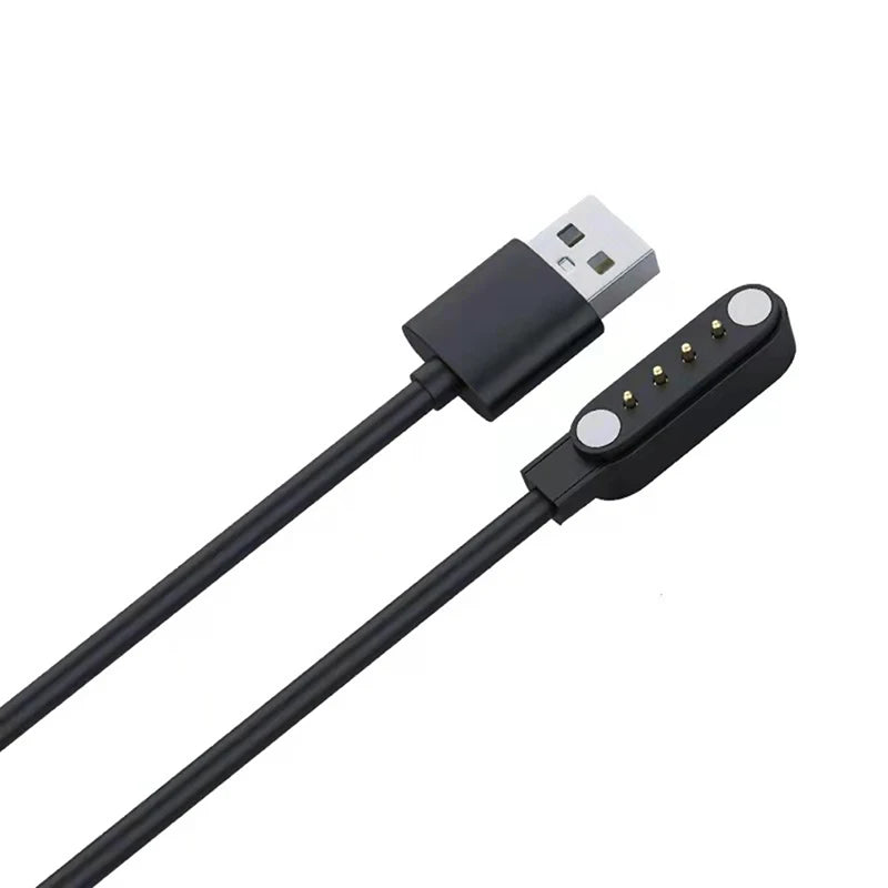 60CM Universal Smart Watch Charger Cord Magnetic Charging Cable 2/4 Pin USB Charger