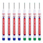 8Pcs/Set 20mm Deep Hole Long Nib Head Markers For Metal Perforating Pen Waterproof Bathroom Woodworking Decoration Multi-Purpose