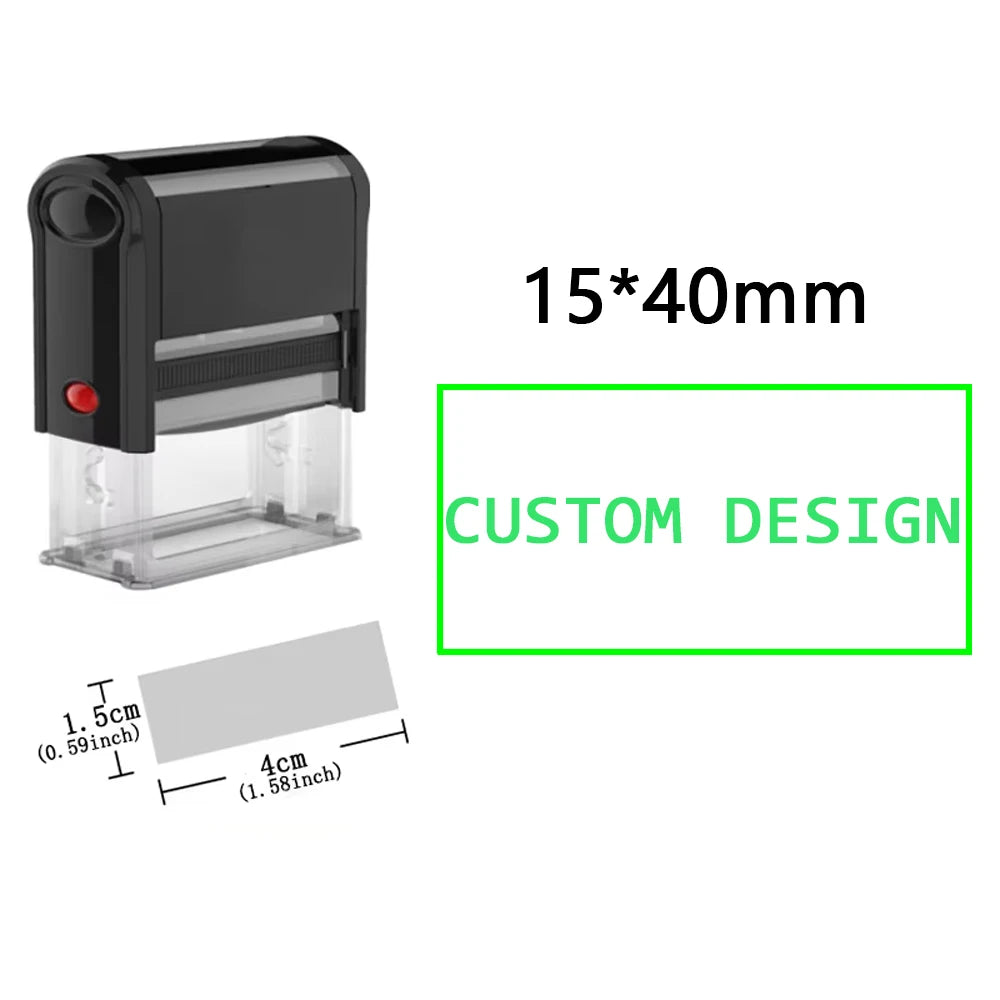 Custom Self-Inking Stamp DIY Rubber Stamp Kit Custom LOGO Personalized Self Inking Business Address Name Number Letter Printing