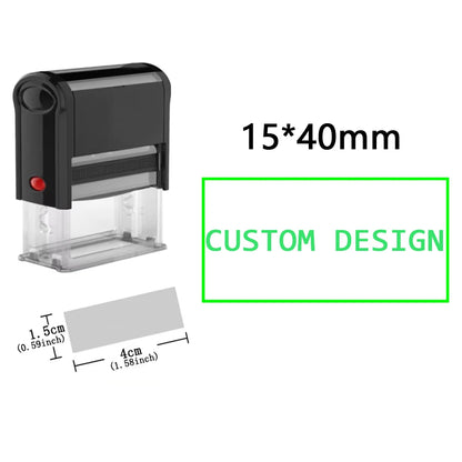 Custom Self-Inking Stamp DIY Rubber Stamp Kit Custom LOGO Personalized Self Inking Business Address Name Number Letter Printing