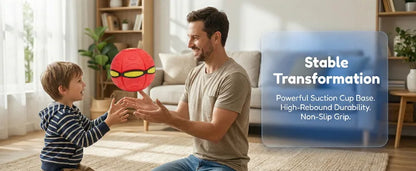 Flying UFO Throw Disc Ball – Outdoor Garden Basketball Game Toy for Kids, Flat Throw Flying Disc Fun Activity Toys
