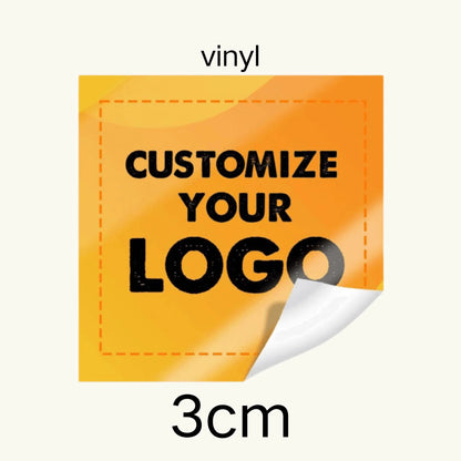 Custom Stickers PVC Waterproof Die Cut Vinyl Logo Labels Square Personalized Sticker for Laptop Birthday Party Wedding Business