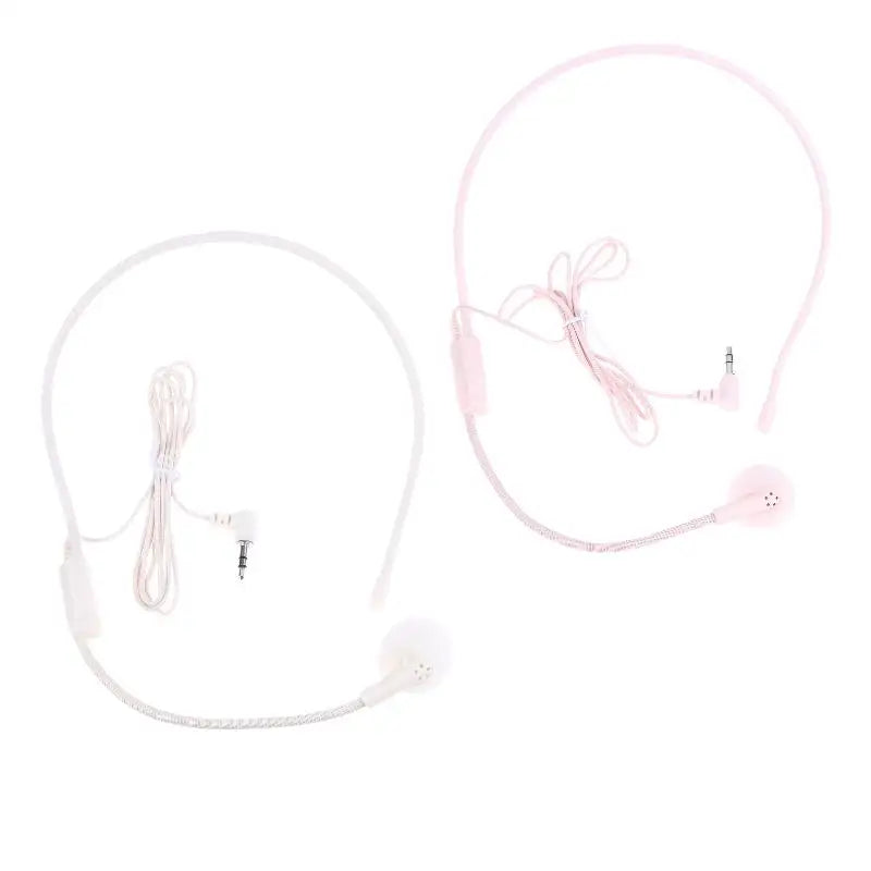 1Pc Wired 3.5mm Plug Guide Lecture Speech Headset Mic Portable Head-mounted Headset Microphone For Teaching Meeting