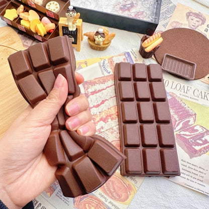 Simulated Chocolate Stress Relief Wet Soft Chocolate Plate Slow Rebound Pinch Toy Cute Release Stress Relief