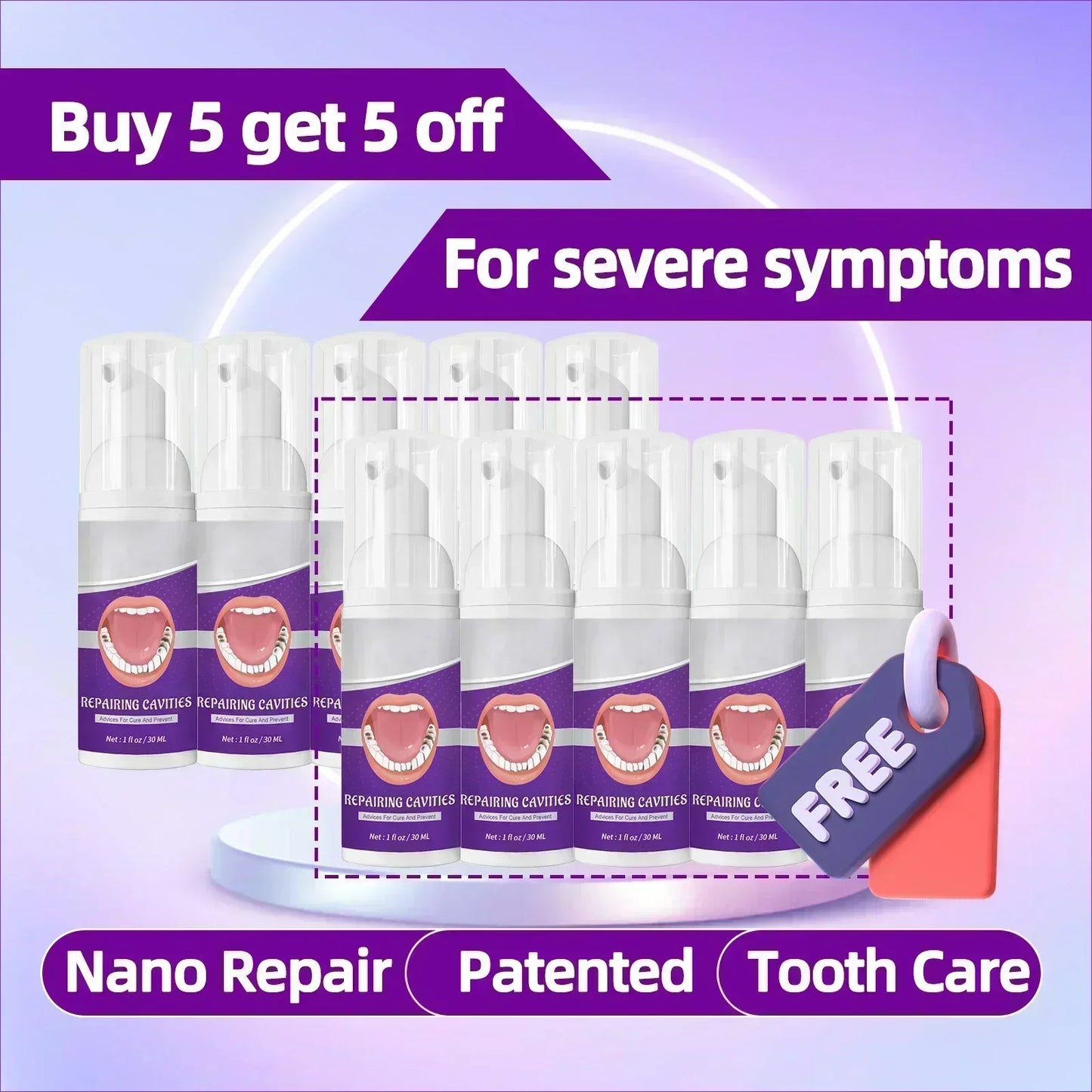 Effective Teeth Whitening Tooth decay repair  Calculus Plaque Periodontitis Remove Cavities
