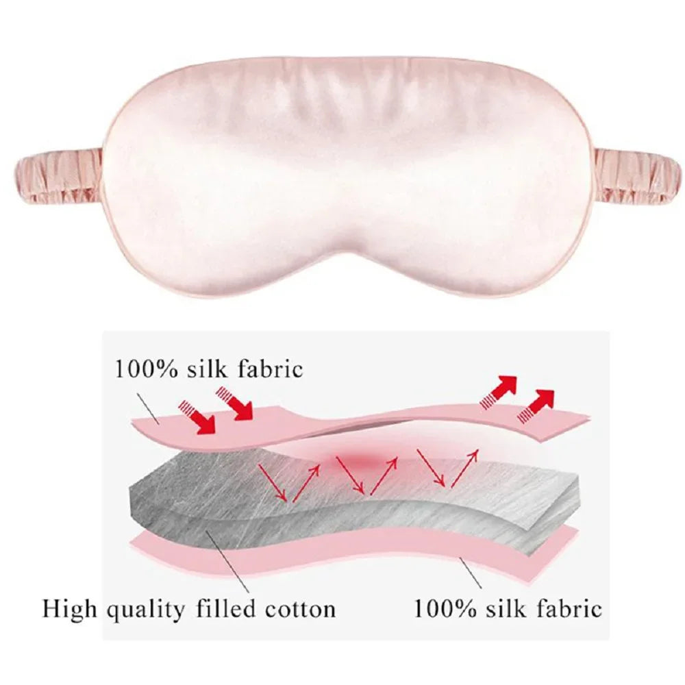 Soft Imitated Silk Sleep Eye Masks Travel Relax Shading Eyepatch Nap Health Eye Care Shield Sleeping Blindfold Eye Cover Masks