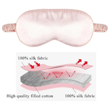 Soft Imitated Silk Sleep Eye Masks Travel Relax Shading Eyepatch Nap Health Eye Care Shield Sleeping Blindfold Eye Cover Masks