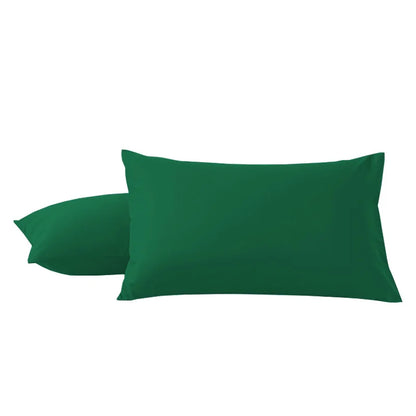 2Pcs Pack Microfiber Pillowcases Solid Color, Envelope Closure, Machine Washable, Woven Fabric, for Bedroom, Living Room