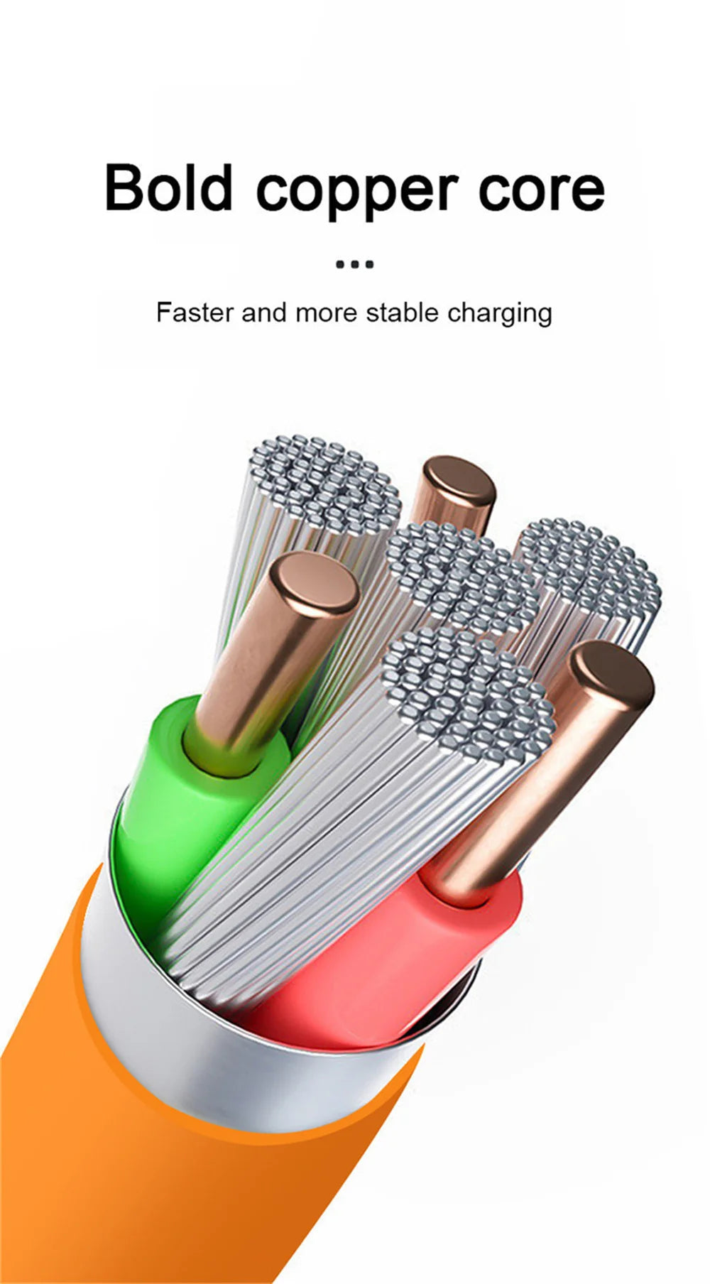 10PCS 120W Super Fast Charge Type-C Liquid Silicone Cable Quick Charge USB Lines For Xiaomi Huawei Samsung USB Phone Data Wire