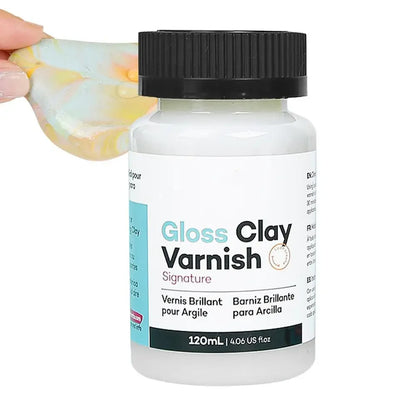 20/60/120ml Clay Varnish Acrylic Air Dry High Gloss Finish Air Dry Clay Sealant for Ceramics Oil Painting Wood Maintenance