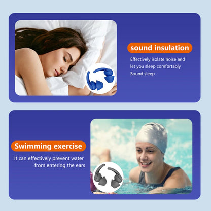 Soft Silicone Sleeping Ear Plugs Sound Insulation Ear Protection Earplugs Anti-Noise Plugs for Travel Silicone Noise Reduction