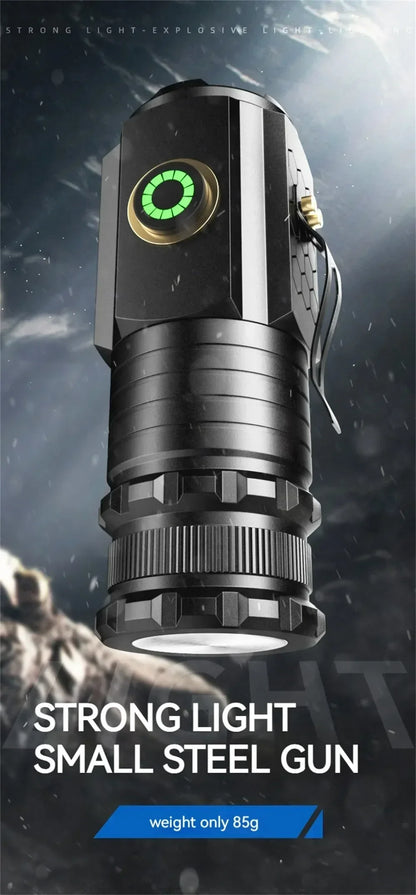 High Quality 3*SST20 LED Flashlight 18350 Super Bright Torch Rechargeable USB Light Waterproof with CAP CLIP for Hiking Camping