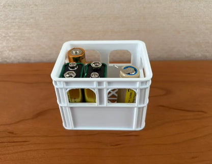3D Printed Battery Storage Box DIY Beer Box No. 5 Aa No. 7 Aaa 9V Battery Stackable Storage Basket Storage Box