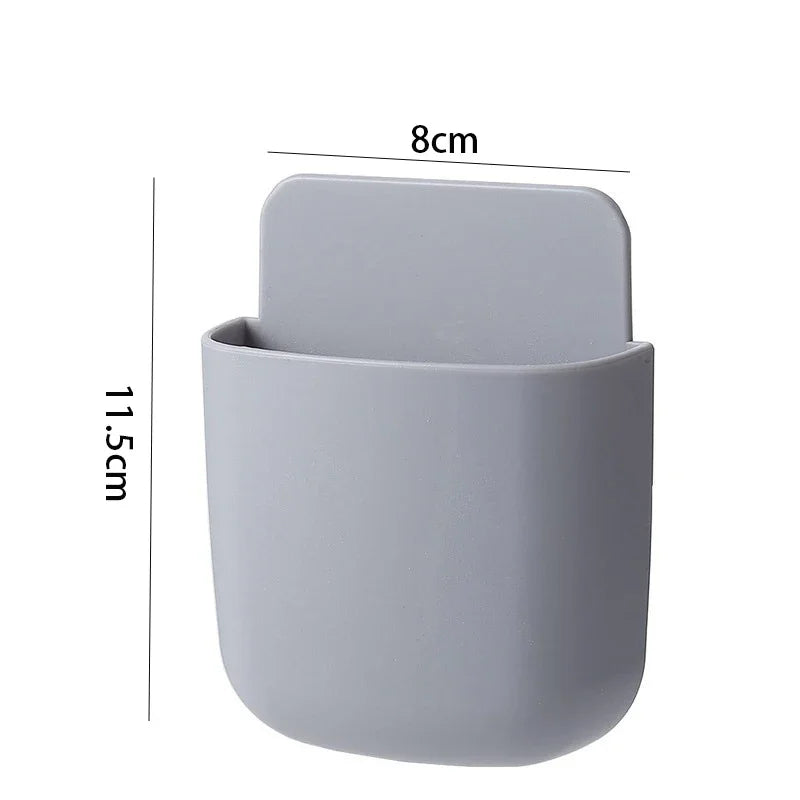 2 SZTUKI Pudełko do przechowywania montowane na ścianie Gospodarstwo domowe Salon Klimatyzator Pilot Zdalnego Sterowania Pudełko do Przechowywania Telefonu przy Łóżku Organizer Box1p2026