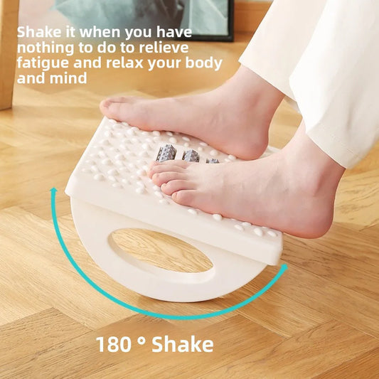 Portability with Massage Rollers Foot Rest 180 Degree Swing Ergonomic Foot Stool Office Foot Rest Under Desk