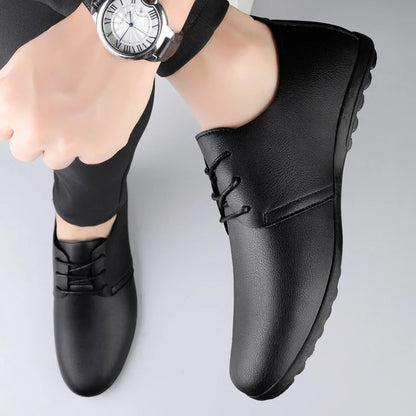 Daily casual men's leather shoes driving shoes new four-season general Doudou men's shoes outdoor lazy one-pedal men