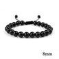 6mm 8mm 10mm Natural Stone Bracelet, Tiger Eye Agate Lava Bead Unisex Adjustable Handwoven Boho Jewelry Gift for Men Women