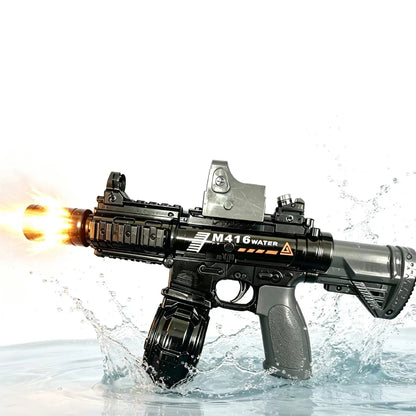 Fun electric pulse water gun, simulated flame sensing light, fully automatic toy water gun, adult outdoor beach toy