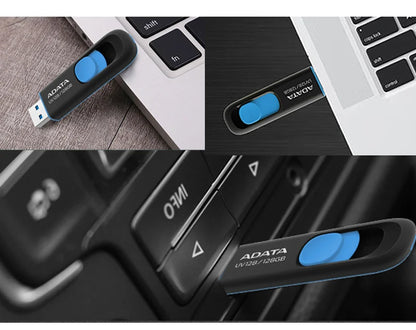 Original ADATA USB Pendrive UV128 USB 3.2 Memory Stick 128GB 32GB 64GB Flash Disk USB Stick Storage Disk Black Portable U Disk