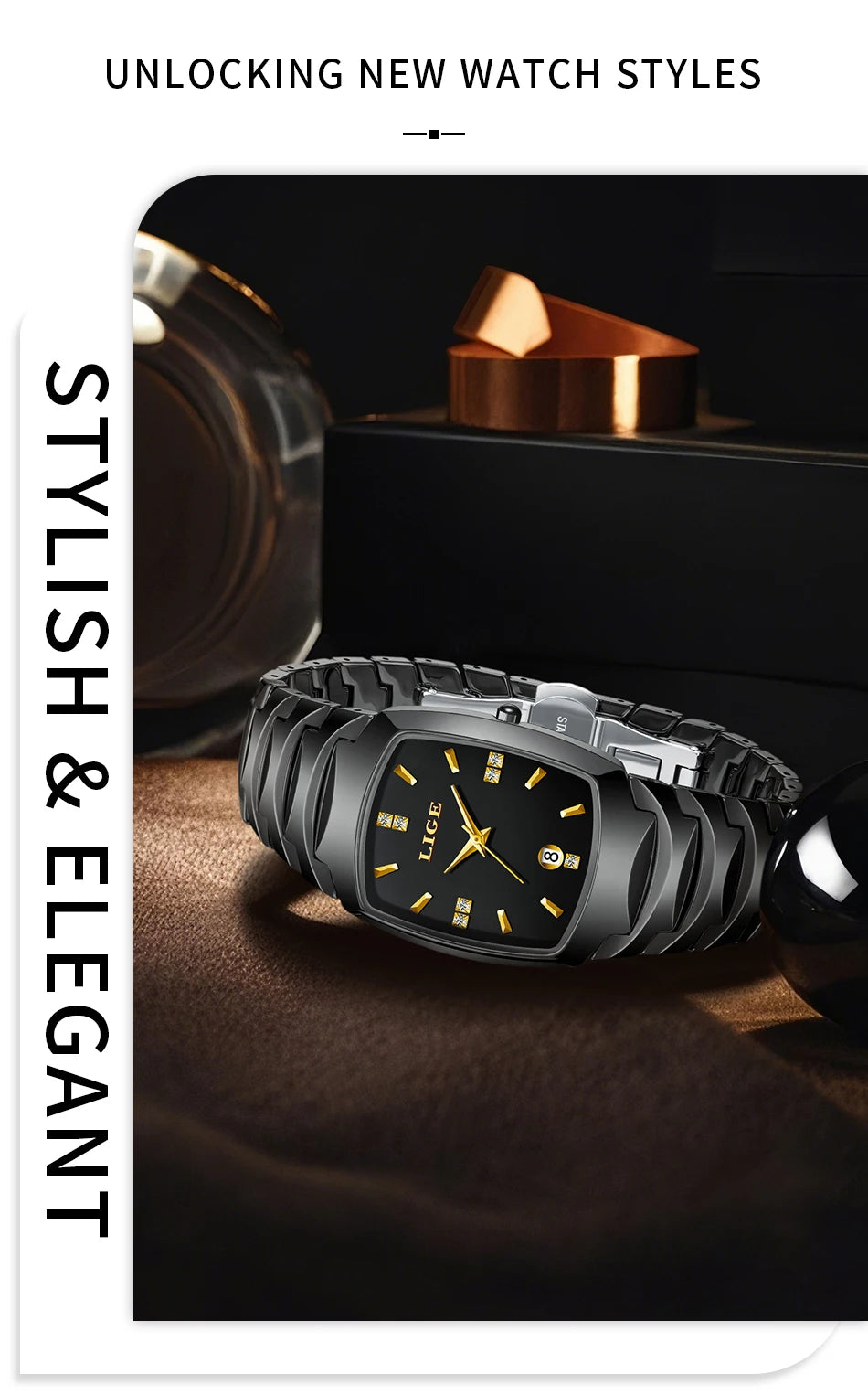 LIGE New Ladies Waterproof Watch Luxury Ceramic Braceletz Women Watches Creative Fashion Original Elegant Quartz Wristwatch Gift