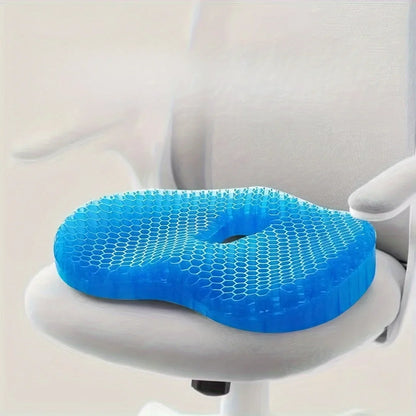Gel U-shaped Seat Cushion, Comfortable Soft Ergonomic for Long Sitting, Multifunctional Chair Cushion