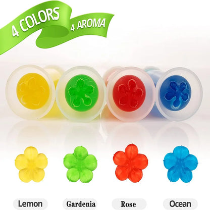 Toilet Gel 1Pc/14 Count Toilet Bowl Gel Stamp 9 Kinds Of Scent Toilet Cleaner Gel Stamp Kit Air Freshener Flower Fragrance