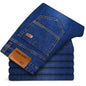 2025 New Business Men's Jeans Casual Comfortable Straight Stretch Fashion male Classic Premium Blue Black Denim trousers