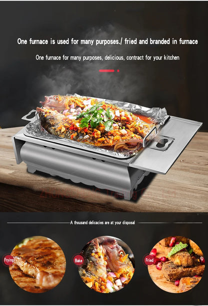 New Fish oven commercial and household thickened stainless steel paper wrapped fish pan