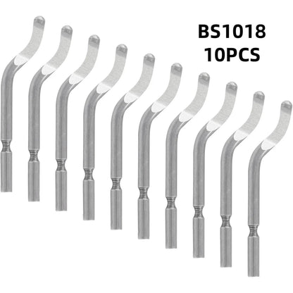 Metal Deburring Tool Kit Burr Remover Hand Tool Anti-Slip Handle with 10pcs Sharp Deburring Blades for Copper Wood Plastic