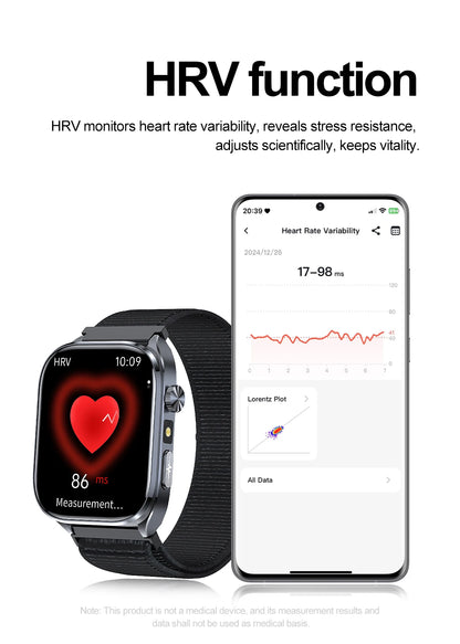 2026 New Non-Invasive Laser Treatment Three High Smart Watch  ECG+PPG Blood Fat Uric Acid Health Diagnosis Smart Watches For Man