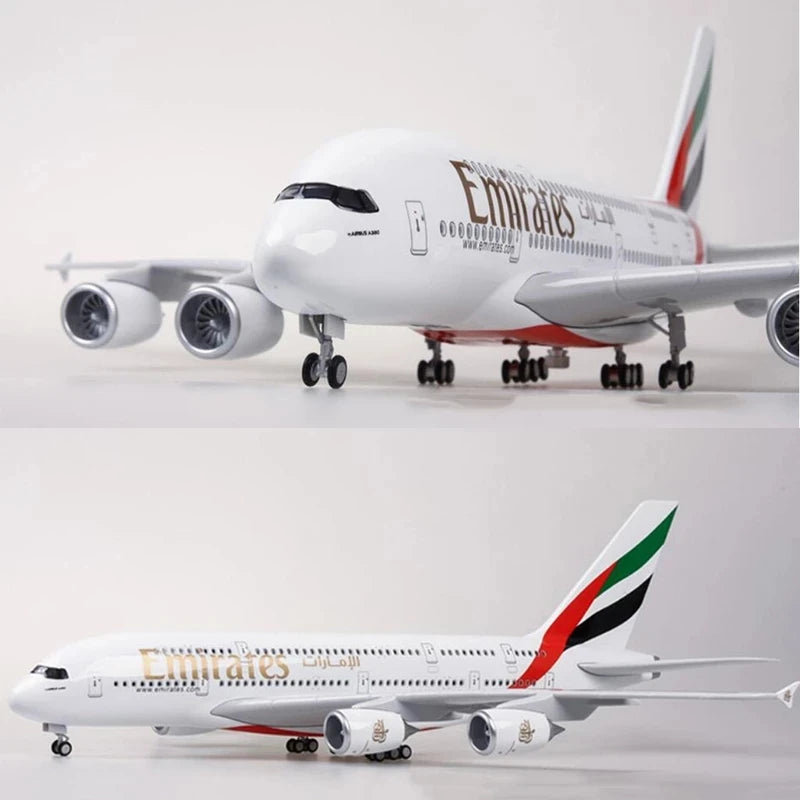 New Emirates A380 Model Plane 1/160 Scale 18 inchs Large Die-cast airplane Toy Collected Gift By Aviation
