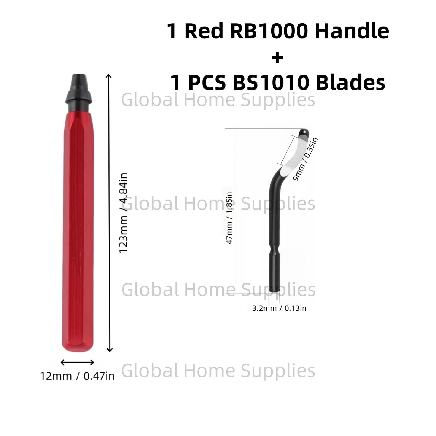 Deburring Tool Set RB1000 with Swivel Blades 1 or 11 PCS BS1010 BS1018 BK3010 BS3010 Metal Handle Deburr Tool Edge Burr Remove