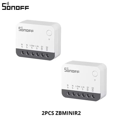 SONOFF ZBMINI-L2/ZBMINIR2 Zigbee DIY Smart Switch Module No Neutral Wire Require 2 Way Control Home Automation For Alexa eWelink