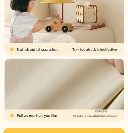 Cute Solid Wood Children's Nightstands for Children Furniture Dormitory Storage Bedside Tables Narrow Children's Storage Cabinet