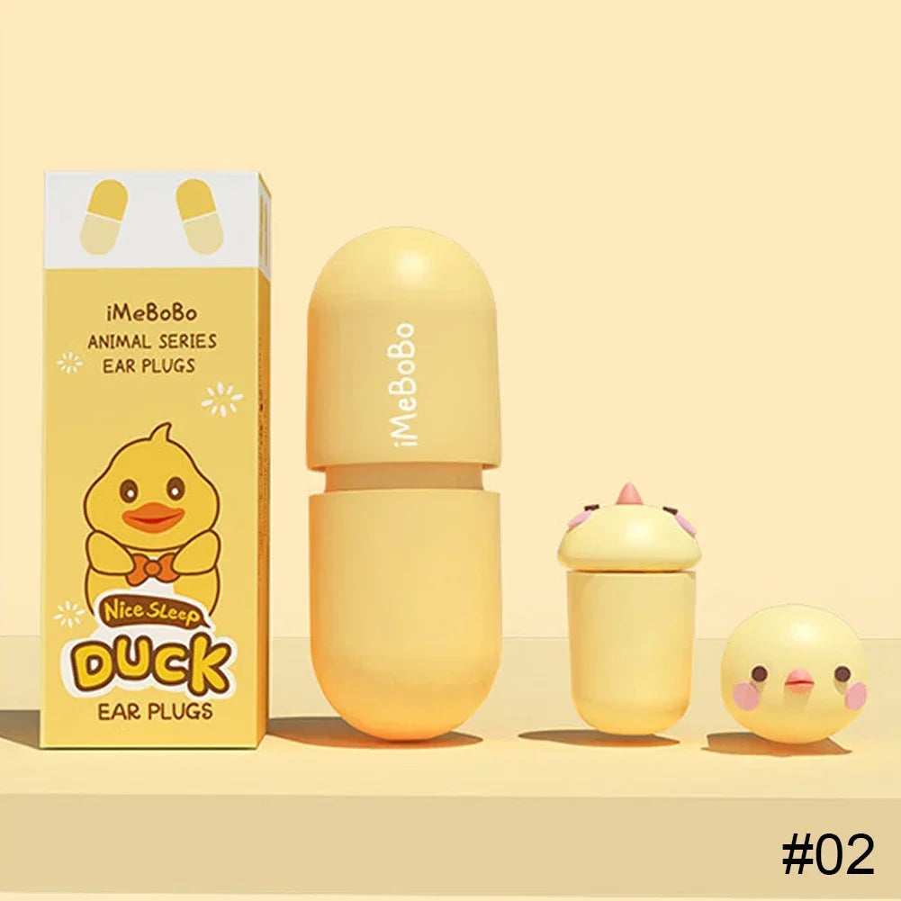 Cartoon Earplugs Soundproof Sleeping Ear Plugs Noise Reduction Ear Plug Special Mute Soft Slow Rebound Anti Snore Ear Protector