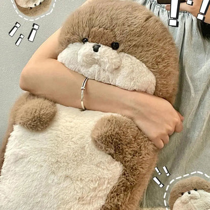40/65cm Seal Plush Toy Soft Pillow Lifelike Simulation Stuffed Sea Otter Soft Doll Animal Toy Cartoon Otter Kid Birthday Gift