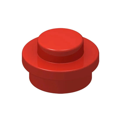 100PCS PLATE 1X1 ROUND Compatible With 4073 Round & Angles MOC Self-Locking Bricks Building Blocks Toys Accessories