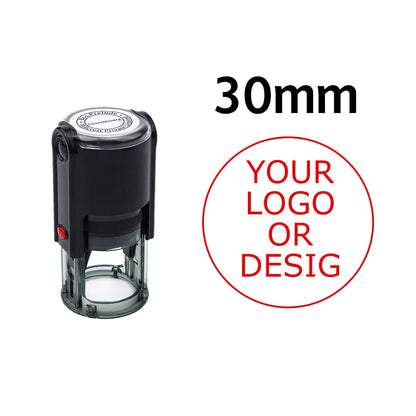 Custom Self-Inking Stamp 25/30/40/50mm Round Logo Design P Personalized Press-type Inking Stamp for Wedding Invitation Envelope