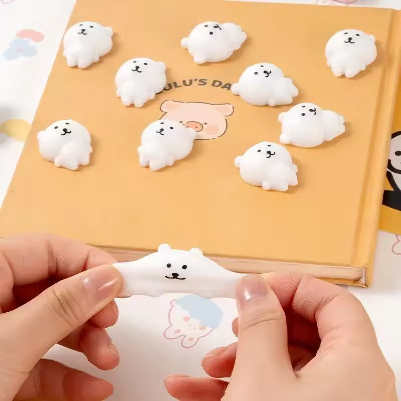 Soft Self deprecating Bear Squeeze Stress Relief Toy Pinch Small Nose Ga Slow Rebound Decompression Squishy Toys For Kid Gifts