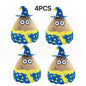 Alien Pou Plush Toy, Black Hat Gentleman Pou Plush, Alien Stuffed Doll Birthday Easter Children's Day Halloween Christmas Gift