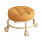 Low Rolling Stool Roller Seat Adults Child Round Foot Rest Low Height with Wheel